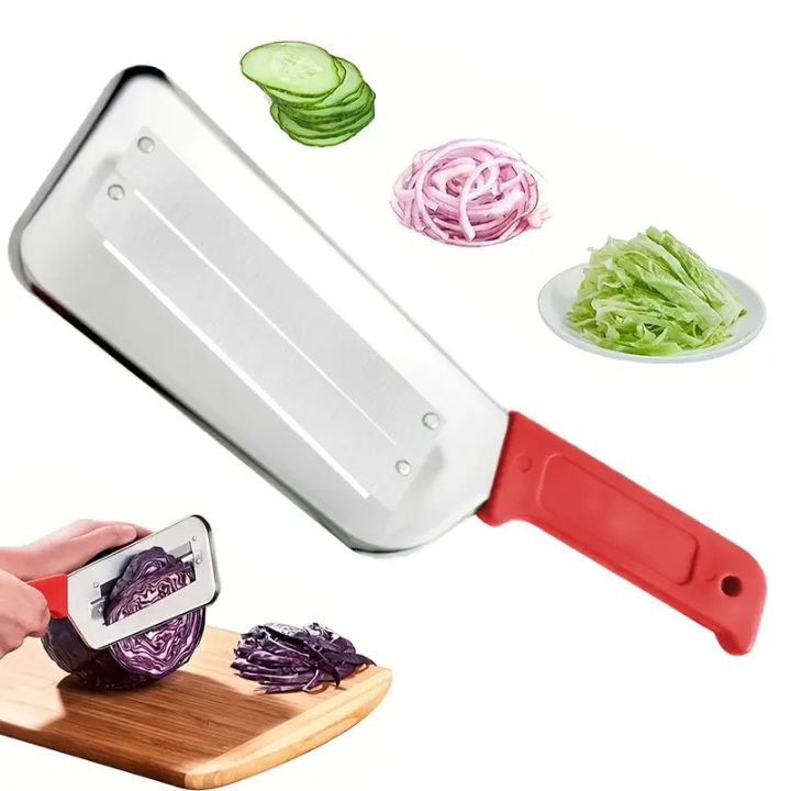Kitchen Slicer Double-Layer Blades Stainless Steel Non-Slip Handle