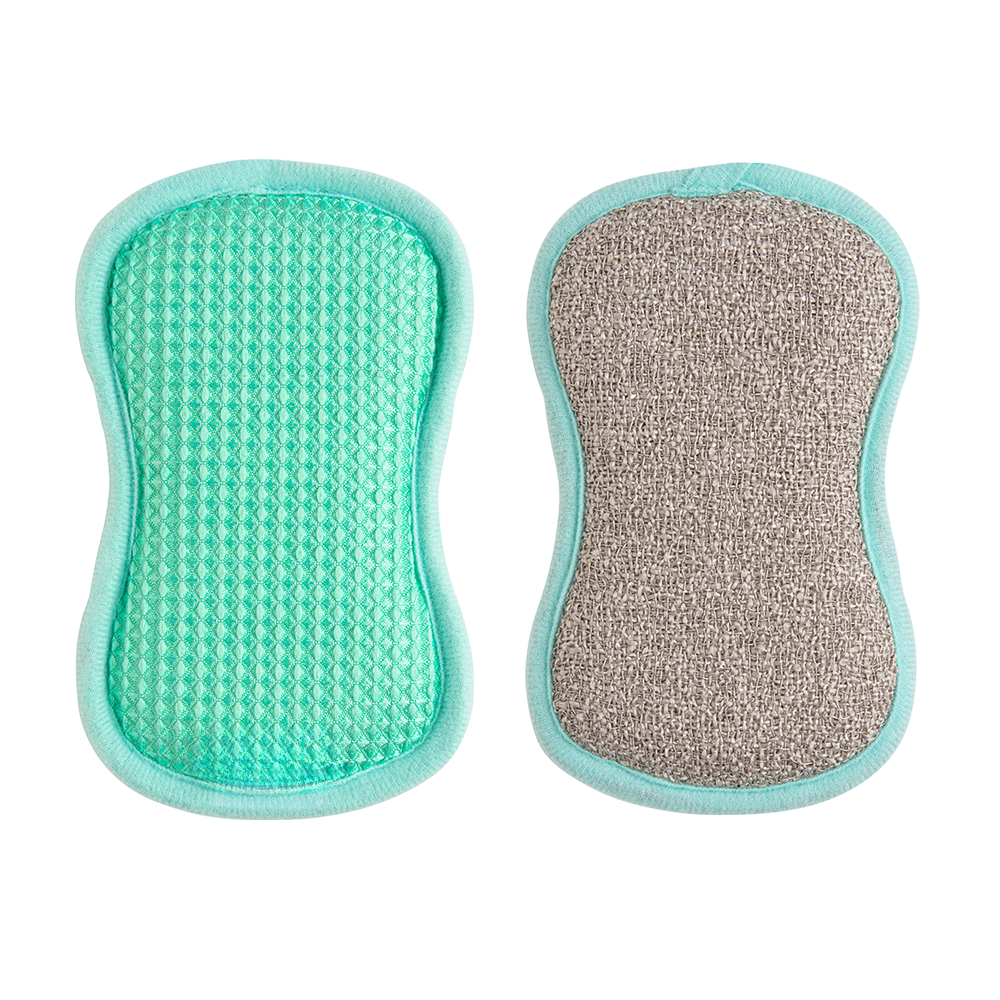 Kitchen Sponge Dual-Sided Scrub & Microfiber 5-Pack