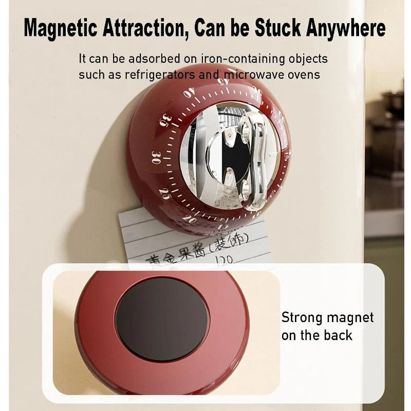 Kitchen Timer Mechanical & Magnetic 55-Minute