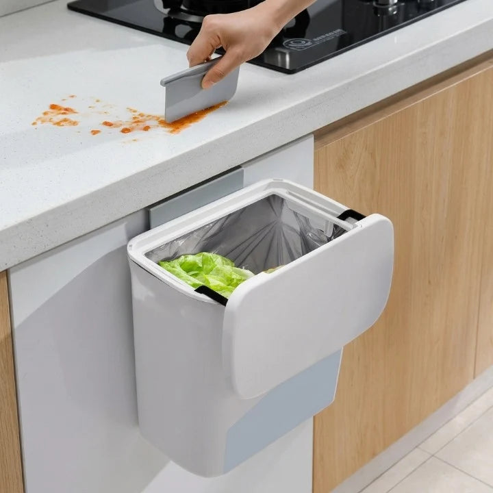 Kitchen Trash Can Hangs On Cabinet Doors 12L
