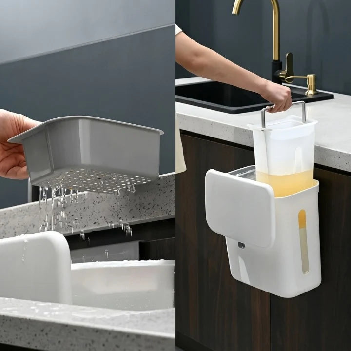 Kitchen Trash Can Hangs On Cabinet Doors 12L