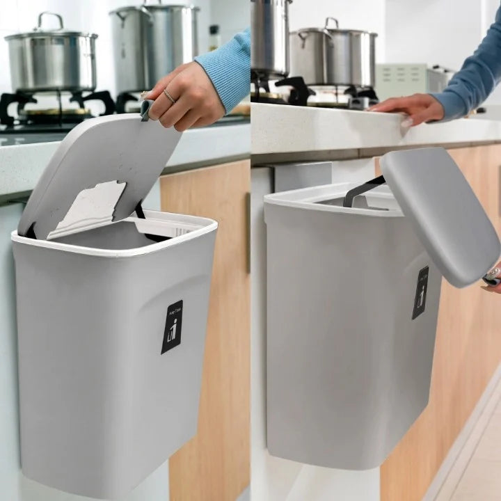 Kitchen Trash Can Hangs On Cabinet Doors 12L