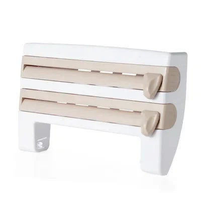 Kitchen Wall Organizer Dual Blade Foil & Towel Holder