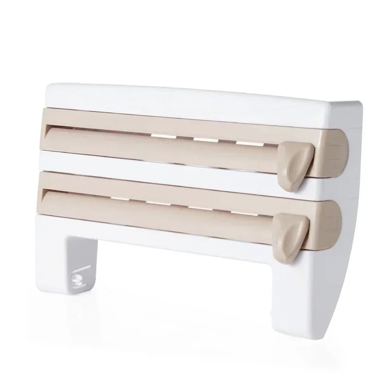 Kitchen Wall Organizer Dual Blade Foil & Towel Holder