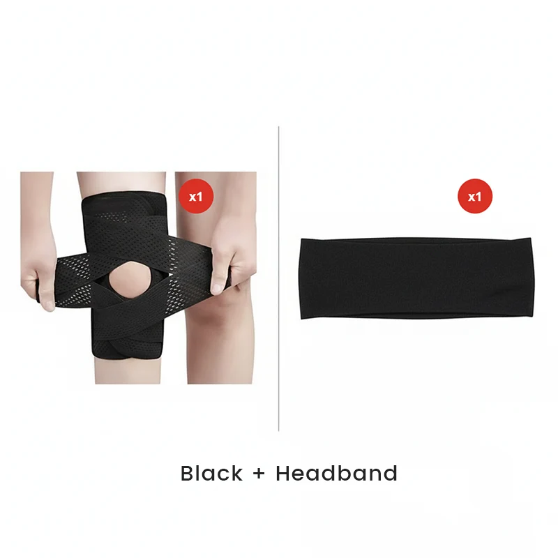 Knee Brace Open Patella Adjustable V-Straps & Breathable Fabric
