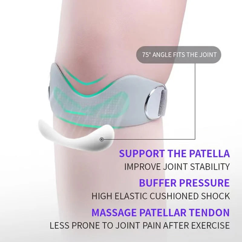 Knee Brace Shock-Absorbing Silicone Non-Slip Adjustable Fit