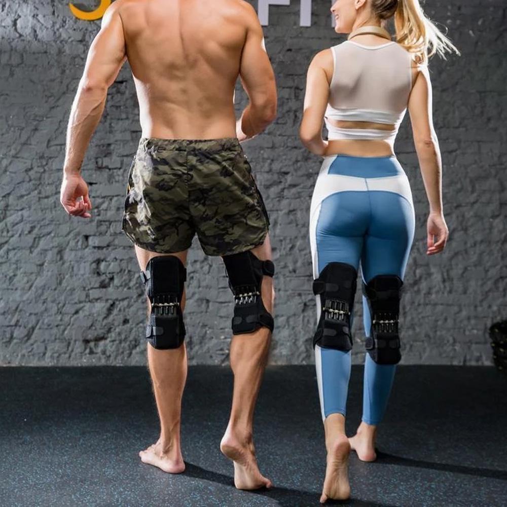Knee Brace Spring-Loaded Stabilizer Aluminum Frame & Breathable Mesh