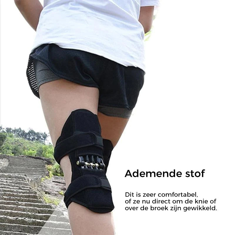 Knee Brace Spring-Loaded Stabilizer Aluminum Frame & Breathable Mesh