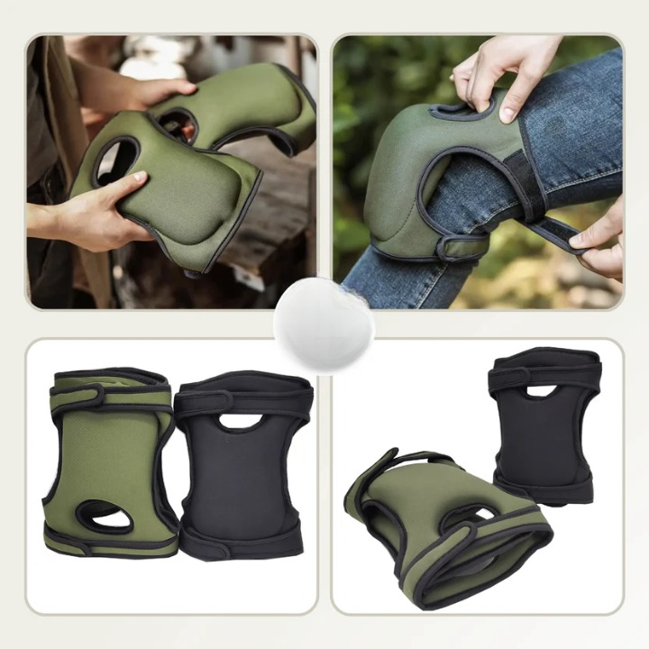 Knee Pads Shock-Absorbing Foam Adjustable Straps