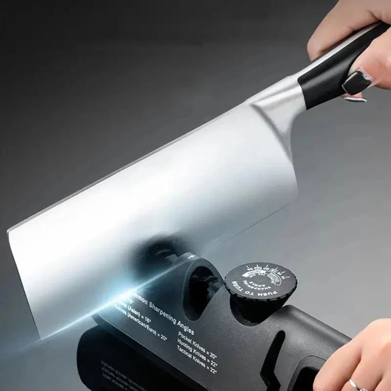 Knife & Scissors Sharpener 4-in-1 Coarse Medium Fine