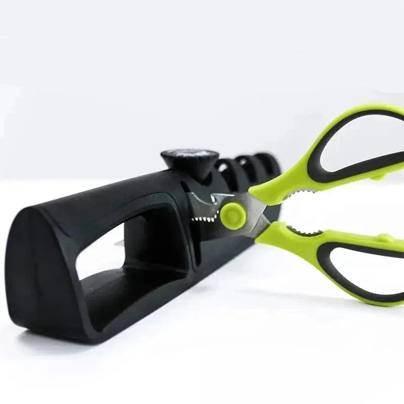 Knife & Scissors Sharpener 4-in-1 Coarse Medium Fine