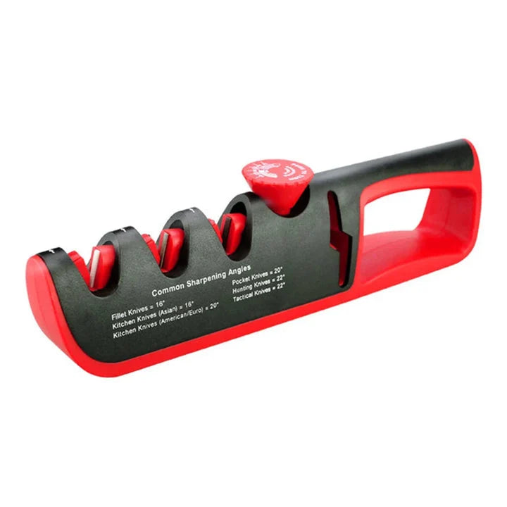 Knife & Scissors Sharpener 4-in-1 Coarse Medium Fine