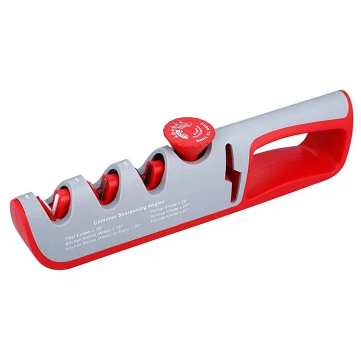 Knife & Scissors Sharpener 4-in-1 Coarse Medium Fine