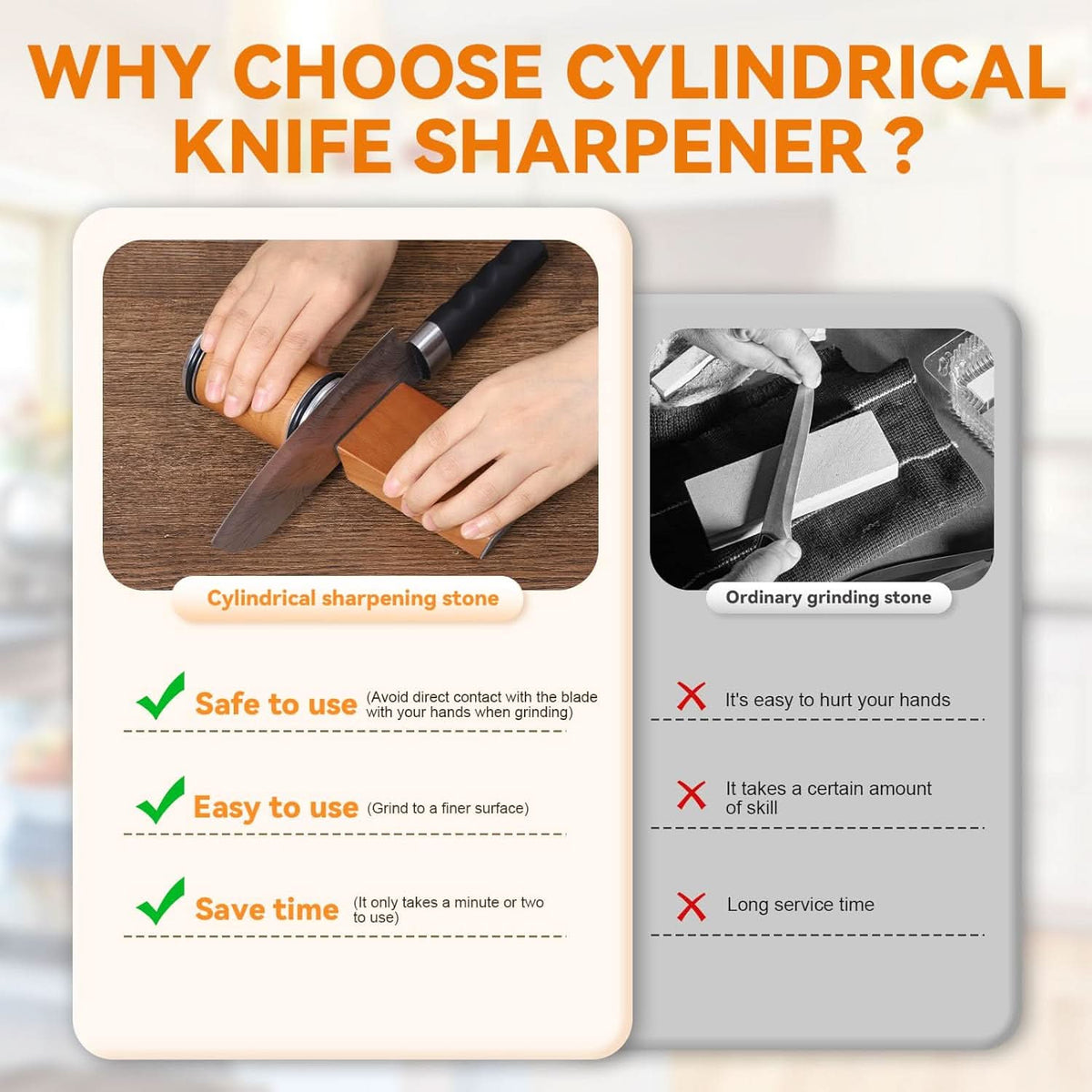 Knife Sharpener Diamond & Ceramic Magnetic Angle