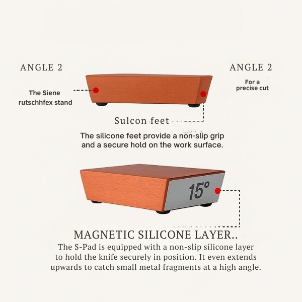 Knife Sharpener Roll Design Fast & Precise Non-Slip Base
