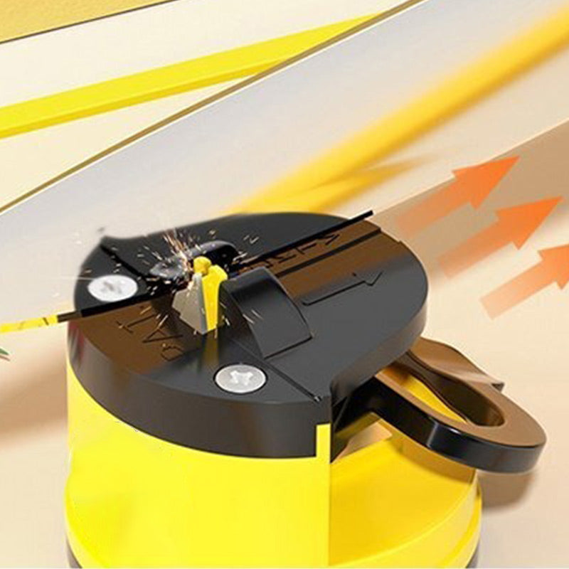 Knife Sharpener Suction Cup Base Tungsten Steel Compact