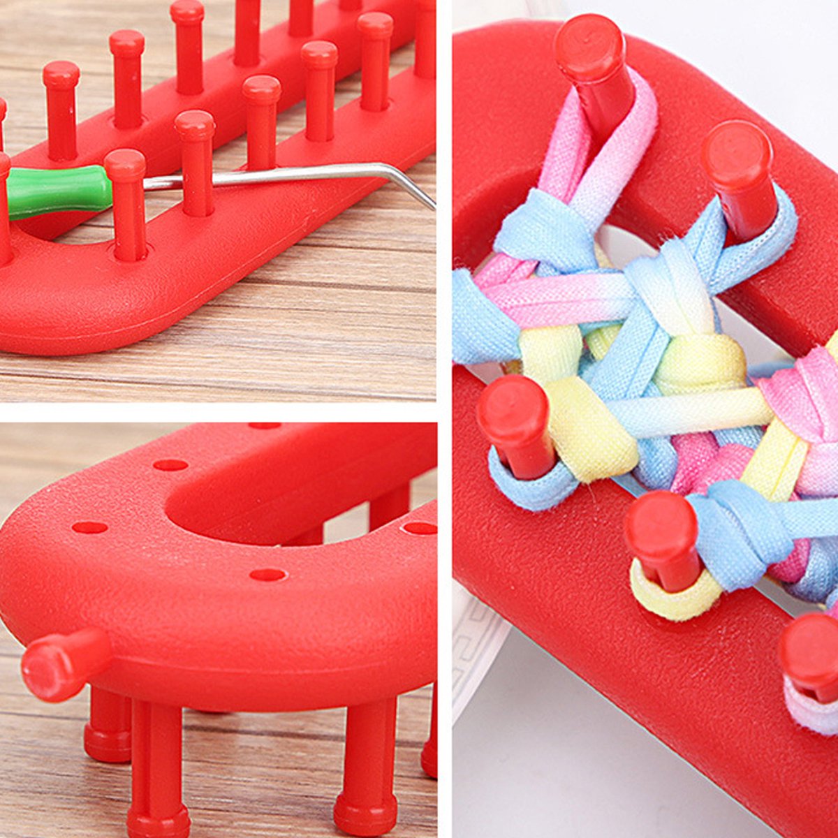 Knitting Frame Needle-Free Metal Pins Portable