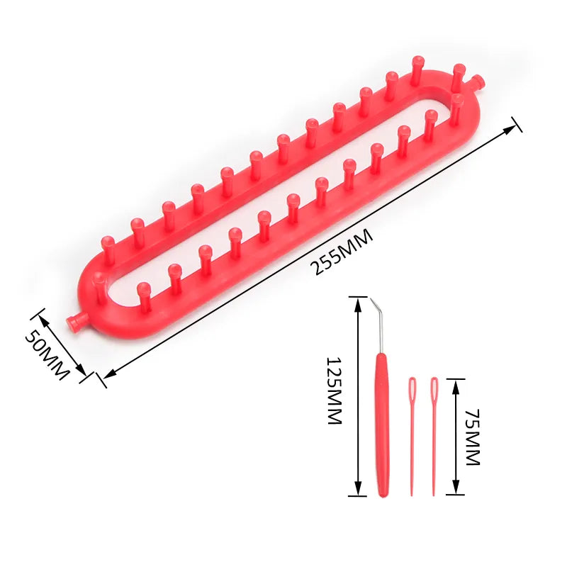 Knitting Frame Needle-Free Metal Pins Portable