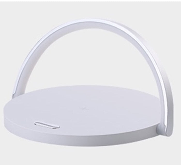 LED Bedside Lamp Qi Wireless Charger Touch Dimmer Foldable