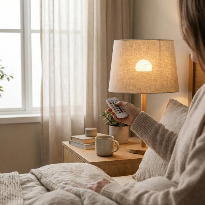 LED Bulb Rechargeable E27 RGB Remote & Timer