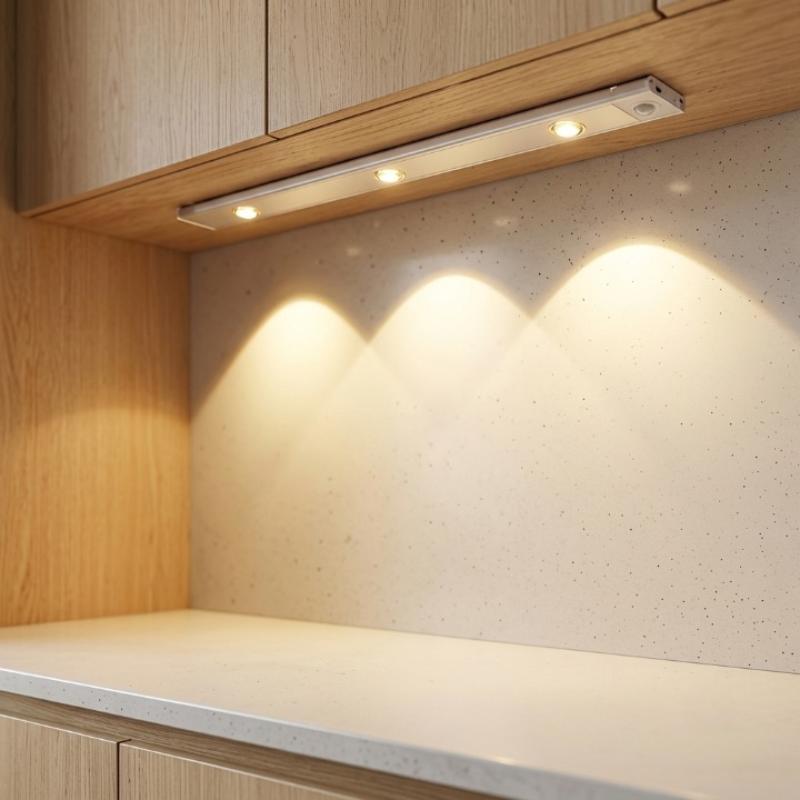 LED Cabinet Light Motion Sensor 3-Color Rechargeable