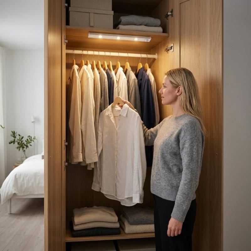 LED Cabinet Light Motion Sensor 3-Color Rechargeable