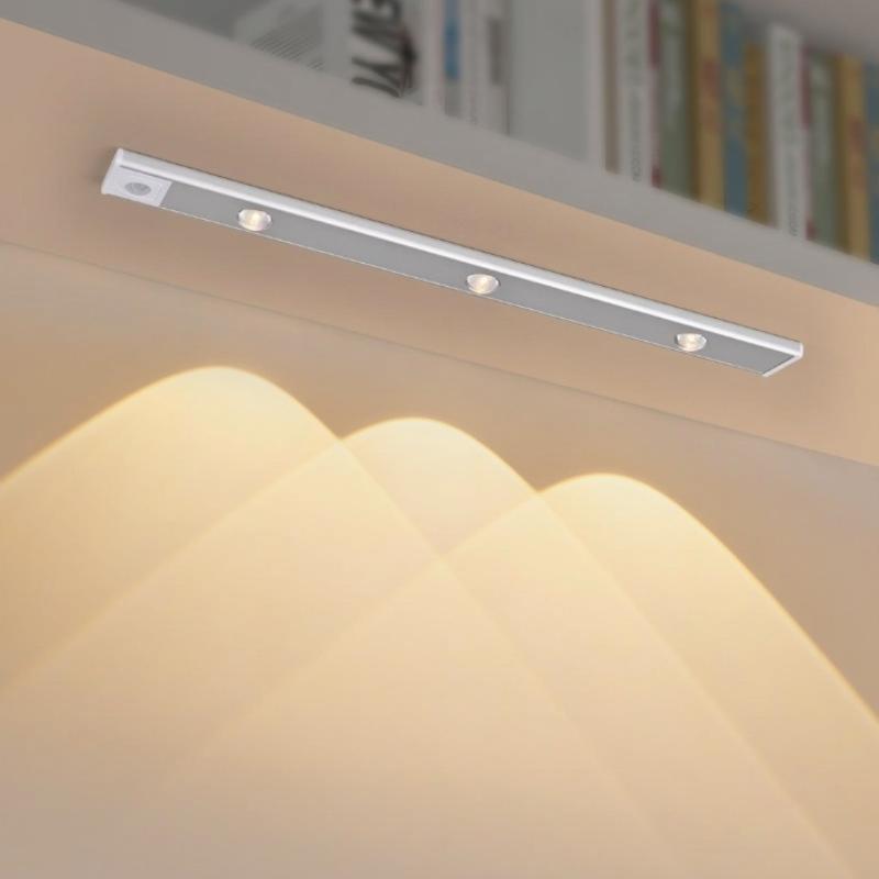 LED Cabinet Light Motion Sensor 3-Color Rechargeable