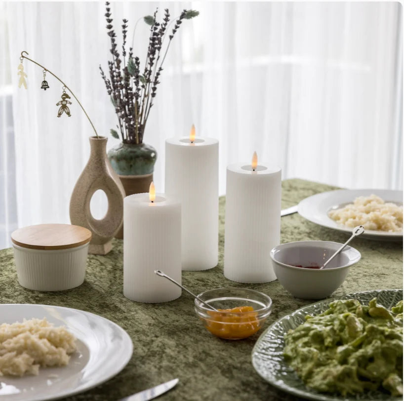 LED Candle Set Wireless Touch Control Set of 3