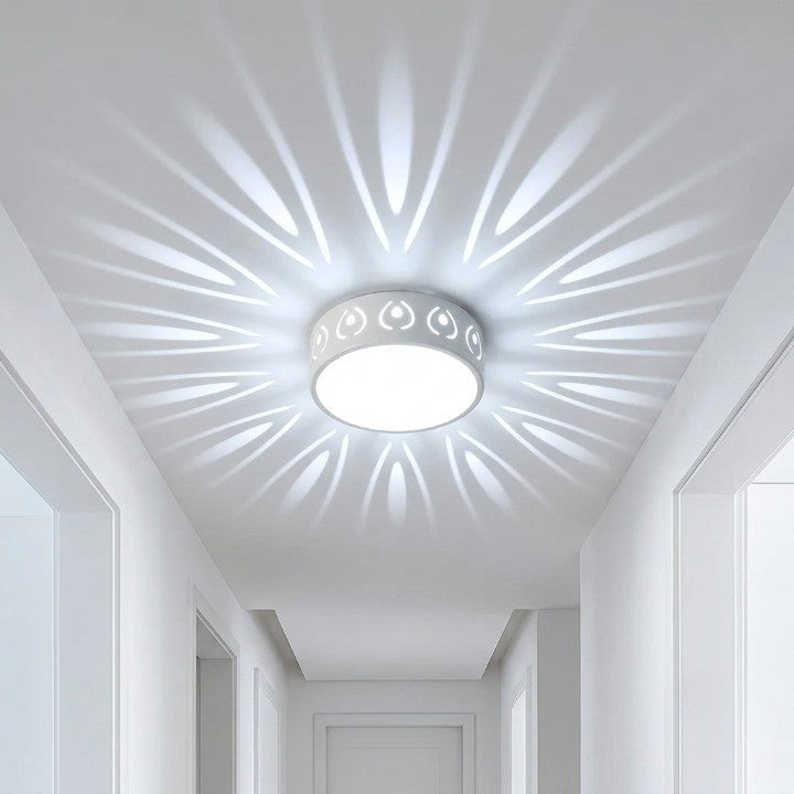 LED Ceiling Light Crystal Acrylic Selectable Warm & Cool White