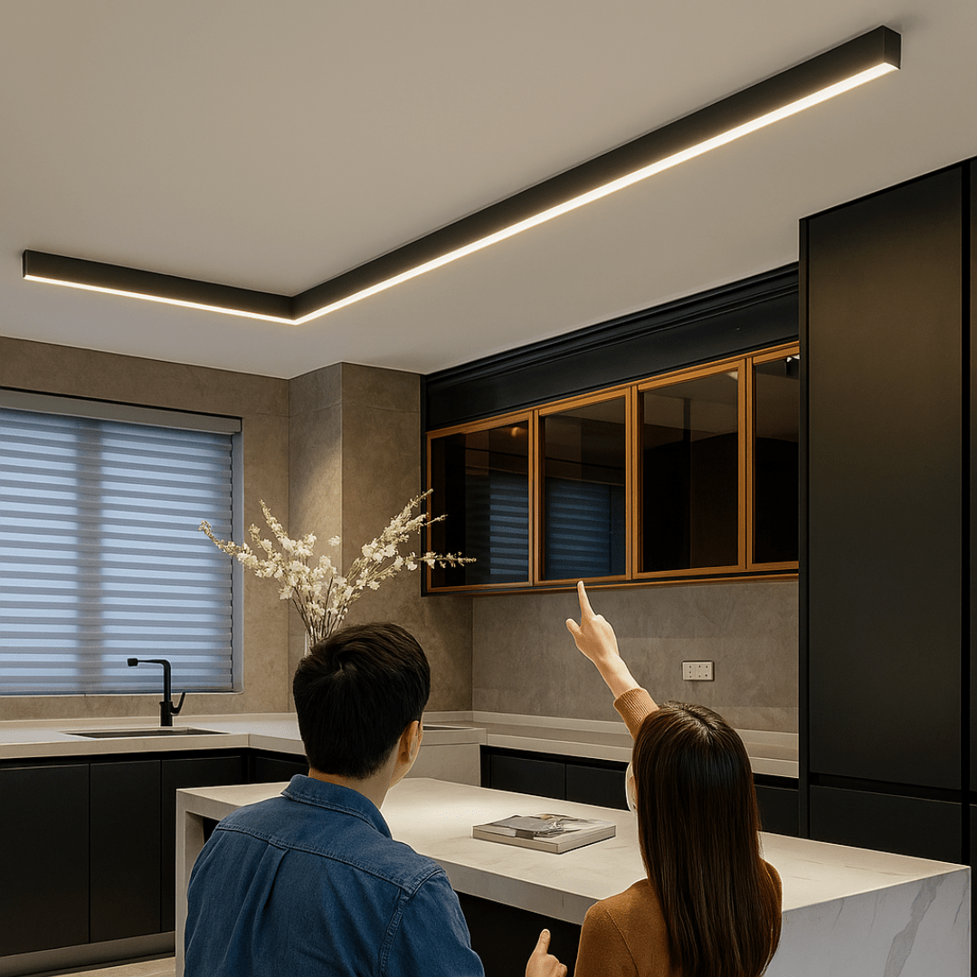 LED Ceiling Light Flicker-Free Dimmable Aluminum Housing