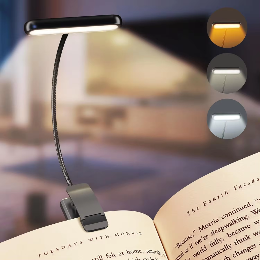 LED Clip Lamp Rechargeable Adjustable Color Temp