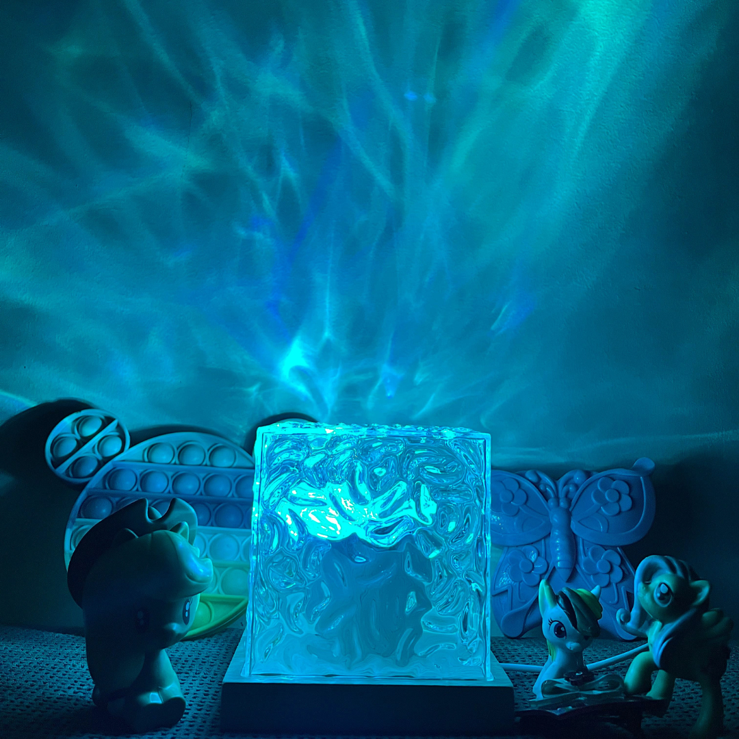 LED Crystal Lamp Aurora Effect 16 Colors Remote Control