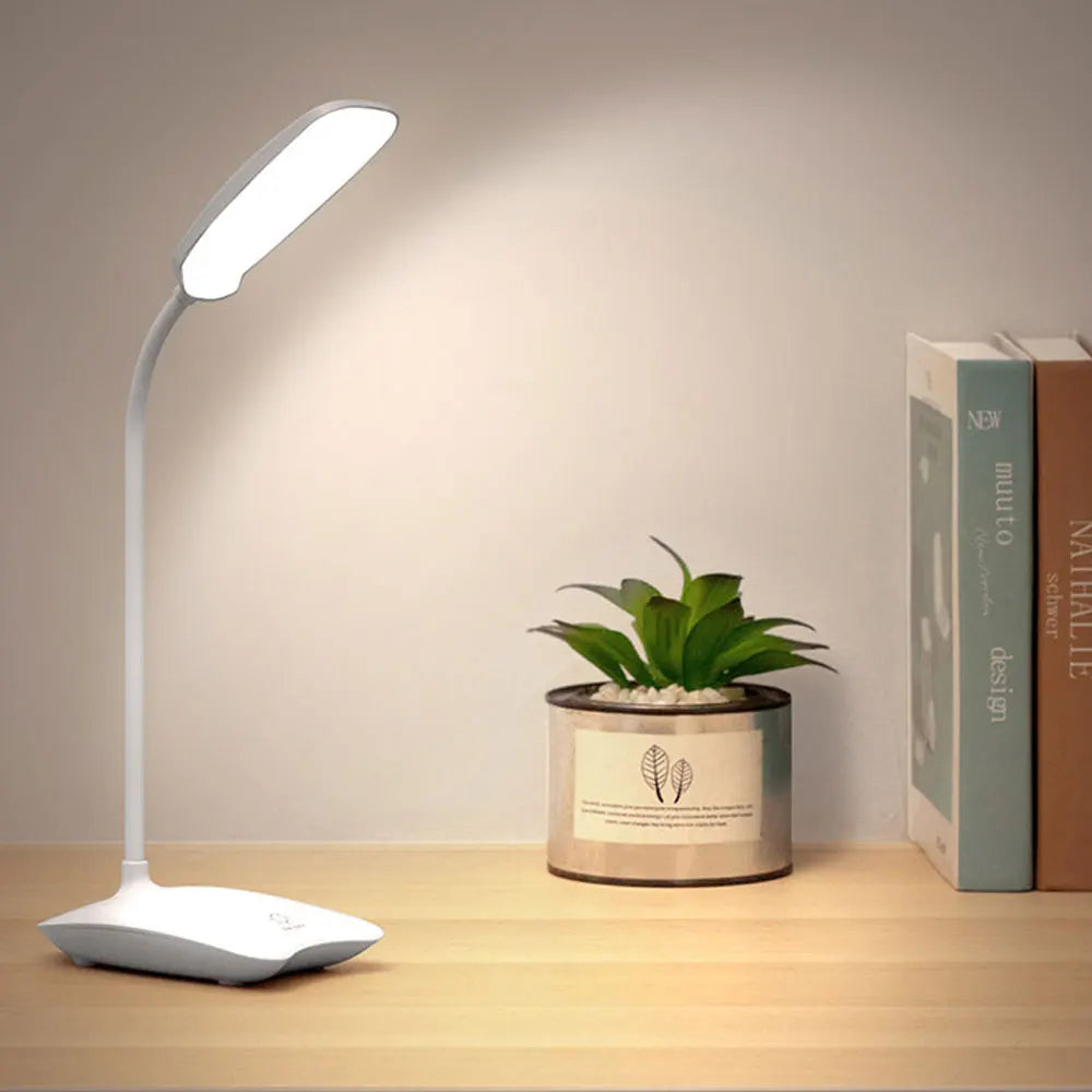 LED Desk Lamp Flexible Gooseneck Dimmable Wireless Charger