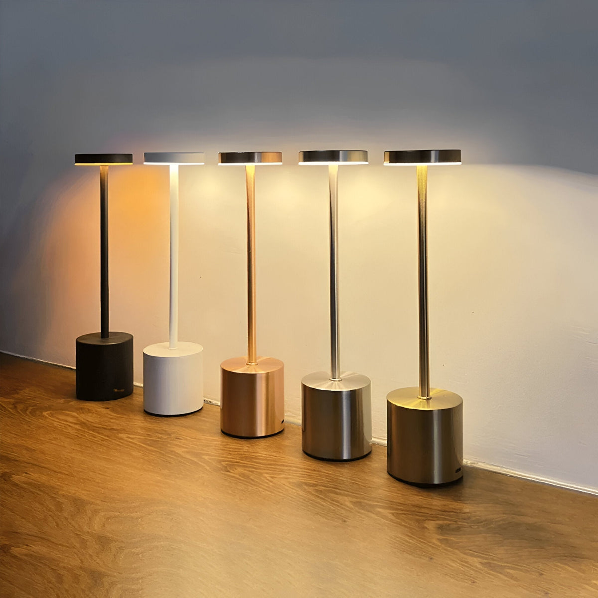 LED Desk Lamp Wireless Charging & USB Rechargeable