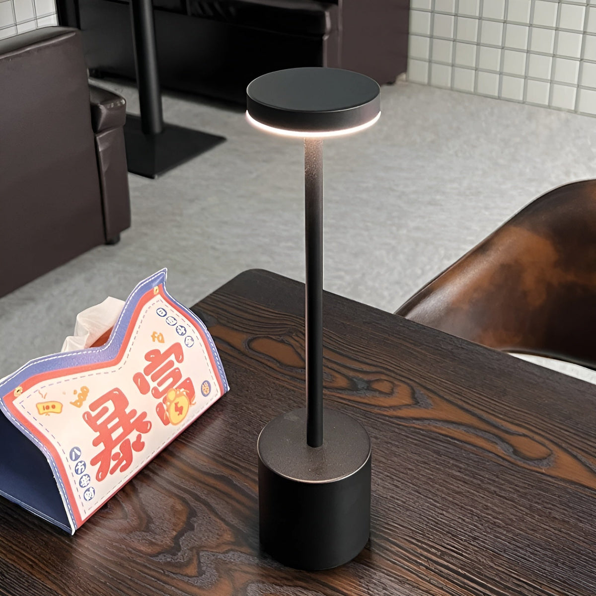 LED Desk Lamp Wireless Charging & USB Rechargeable