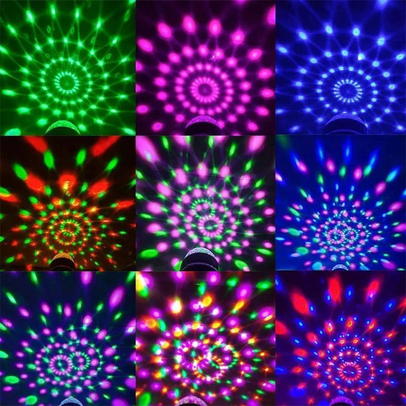 LED Disco Lamp RGB Effects & Automatic Rotation