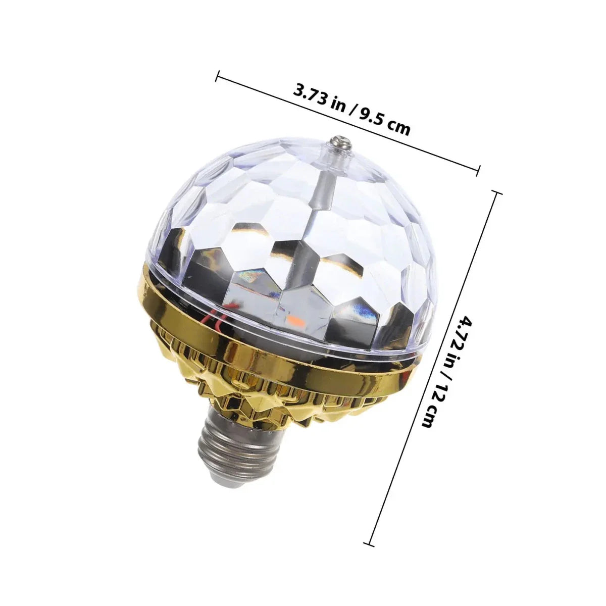 LED Disco Lamp Rotating RGB Strobe E27 Base