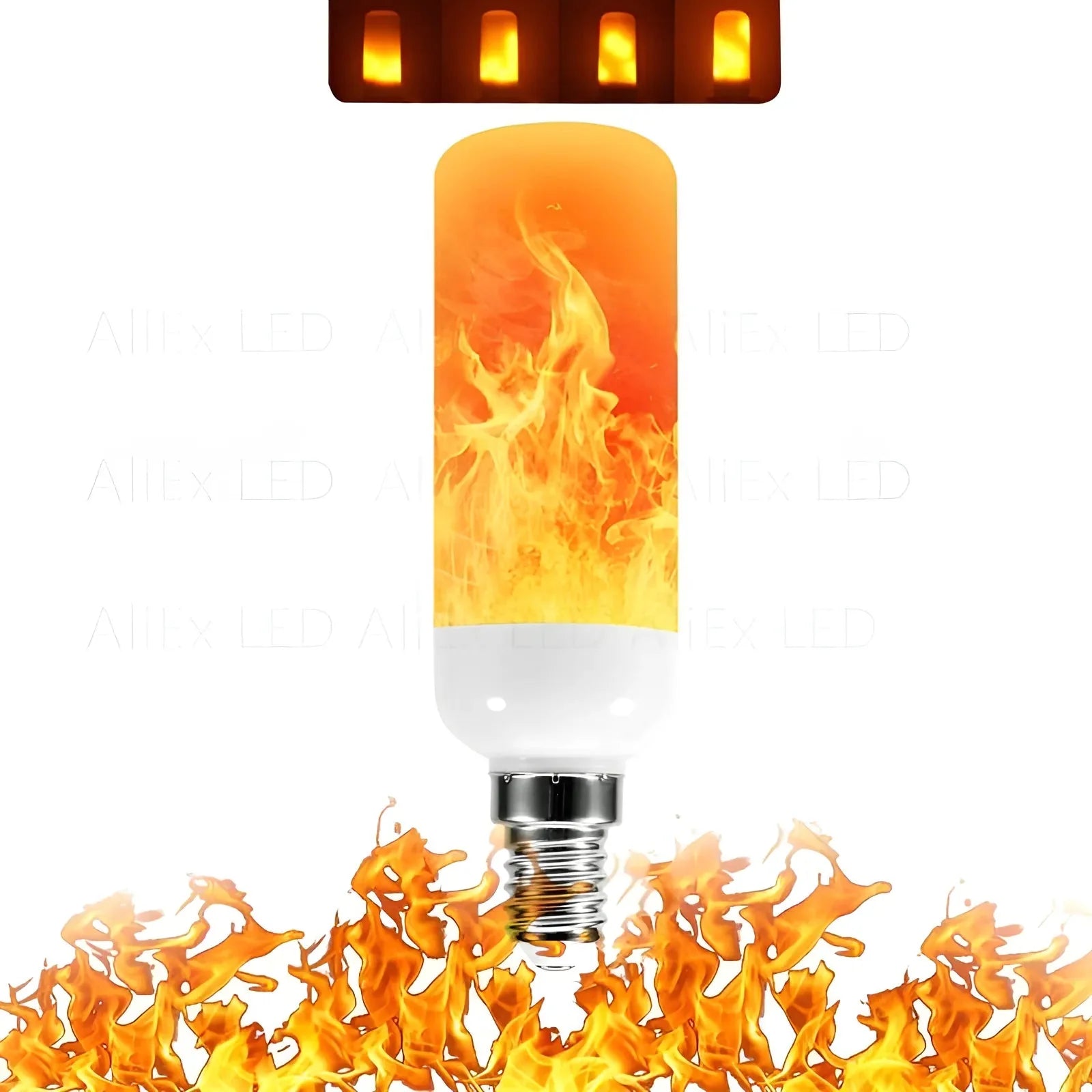 LED Flame Bulb Realistic Flicker E27 Warm Yellow
