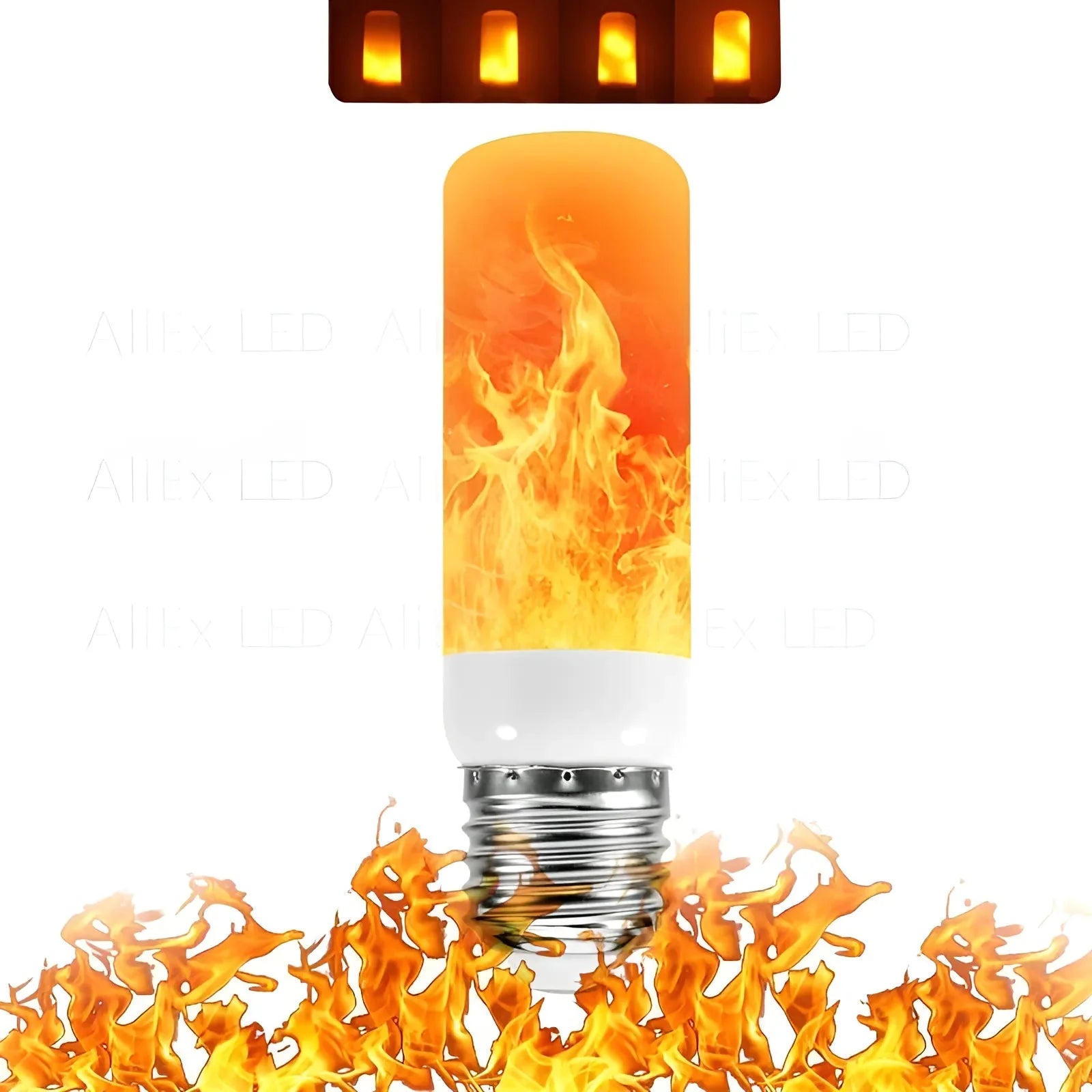 LED Flame Bulb Realistic Flicker E27 Warm Yellow