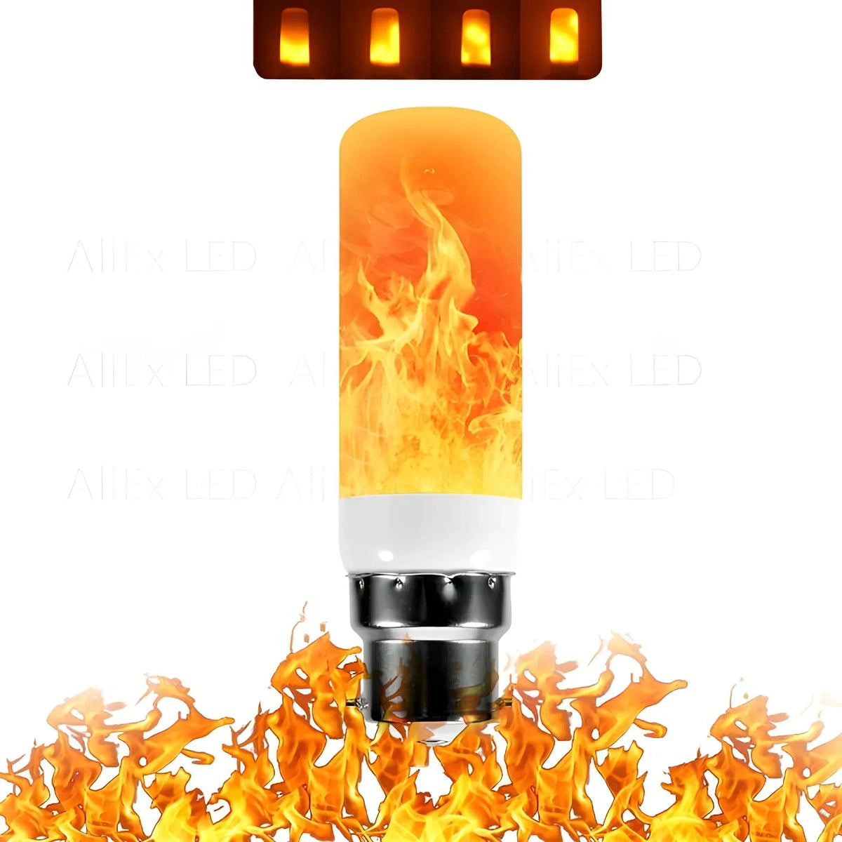 LED Flame Bulb Realistic Flicker E27 Warm Yellow