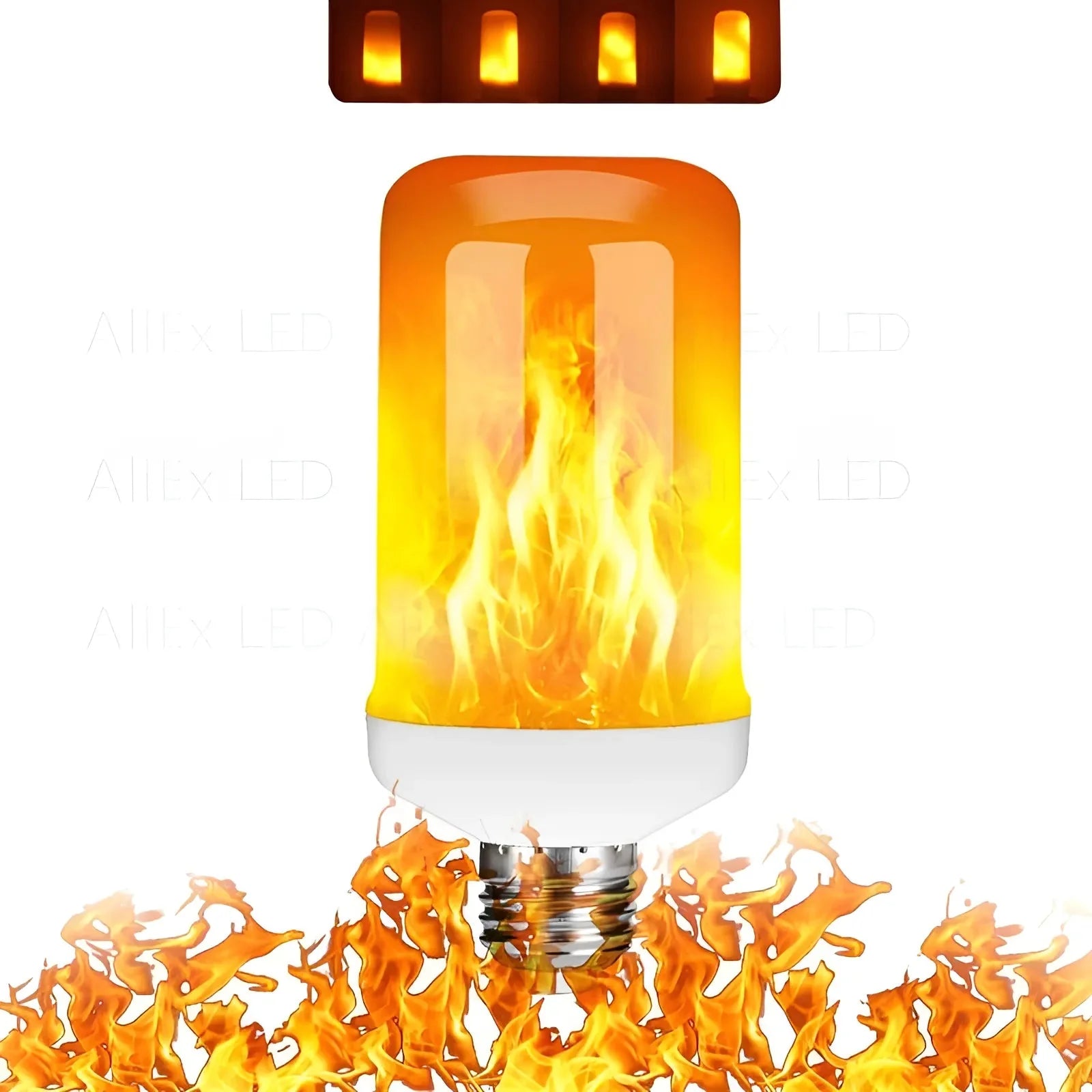 LED Flame Bulb Realistic Flicker E27 Warm Yellow