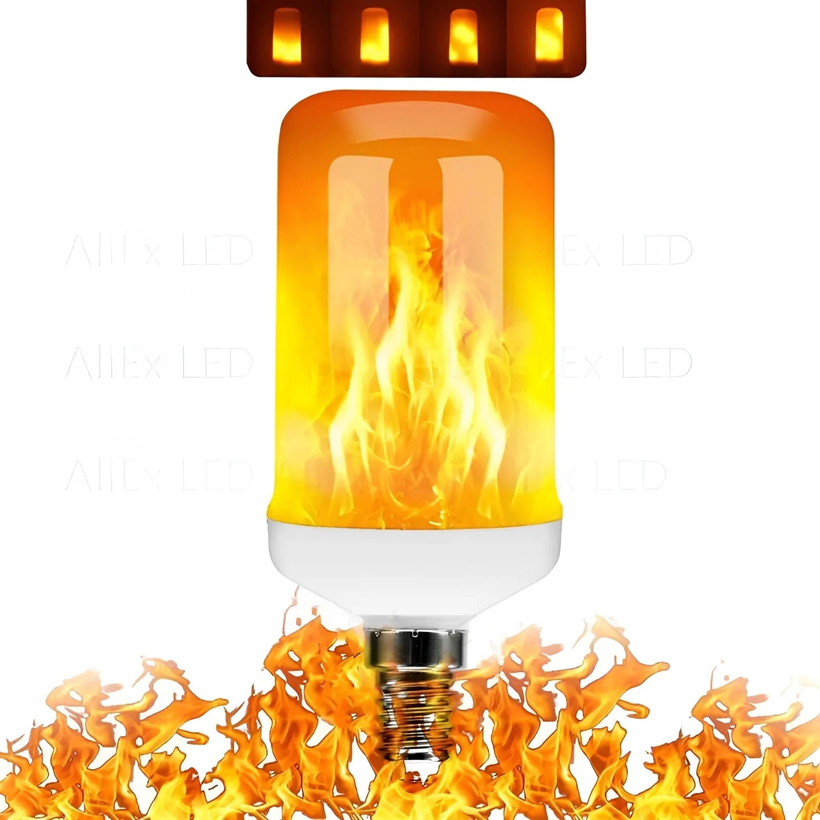 LED Flame Bulb Realistic Flicker E27 Warm Yellow