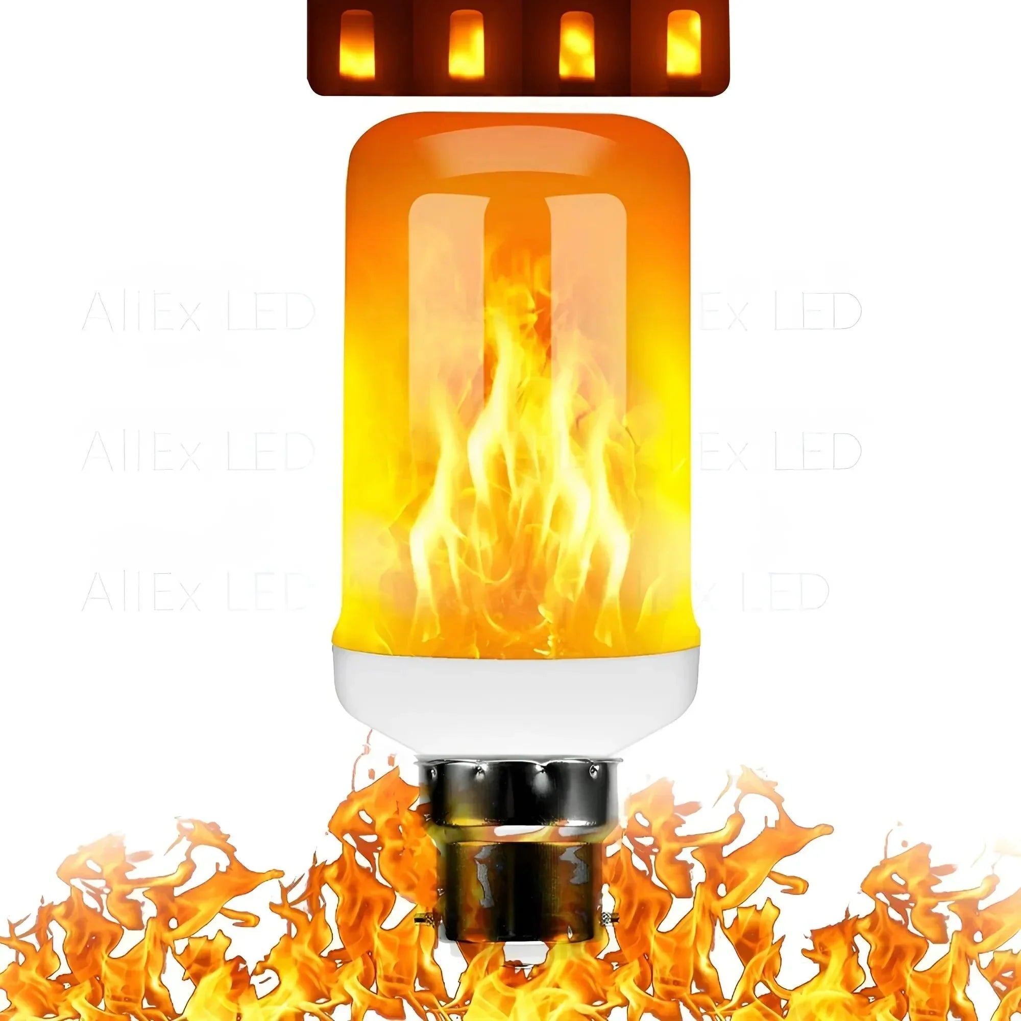 LED Flame Bulb Realistic Flicker E27 Warm Yellow