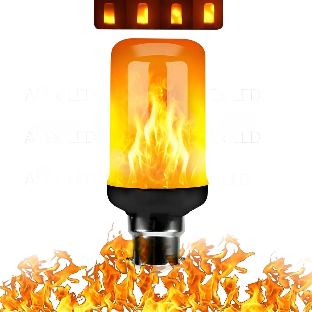 LED Flame Bulb Realistic Flicker E27 Warm Yellow