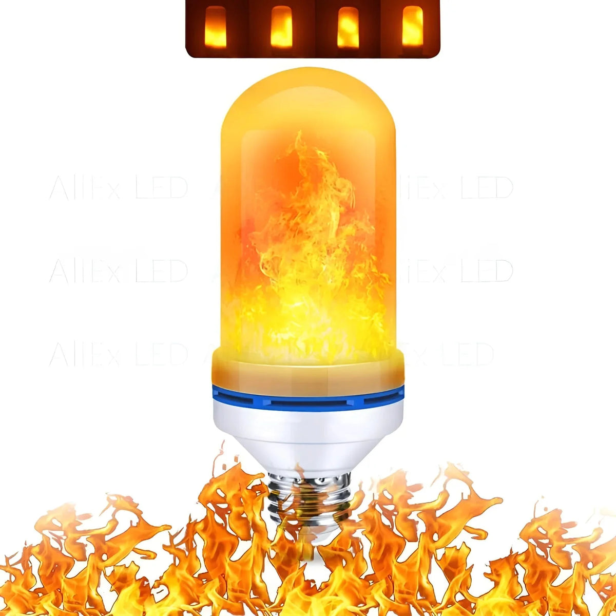 LED Flame Bulb Realistic Flicker E27 Warm Yellow