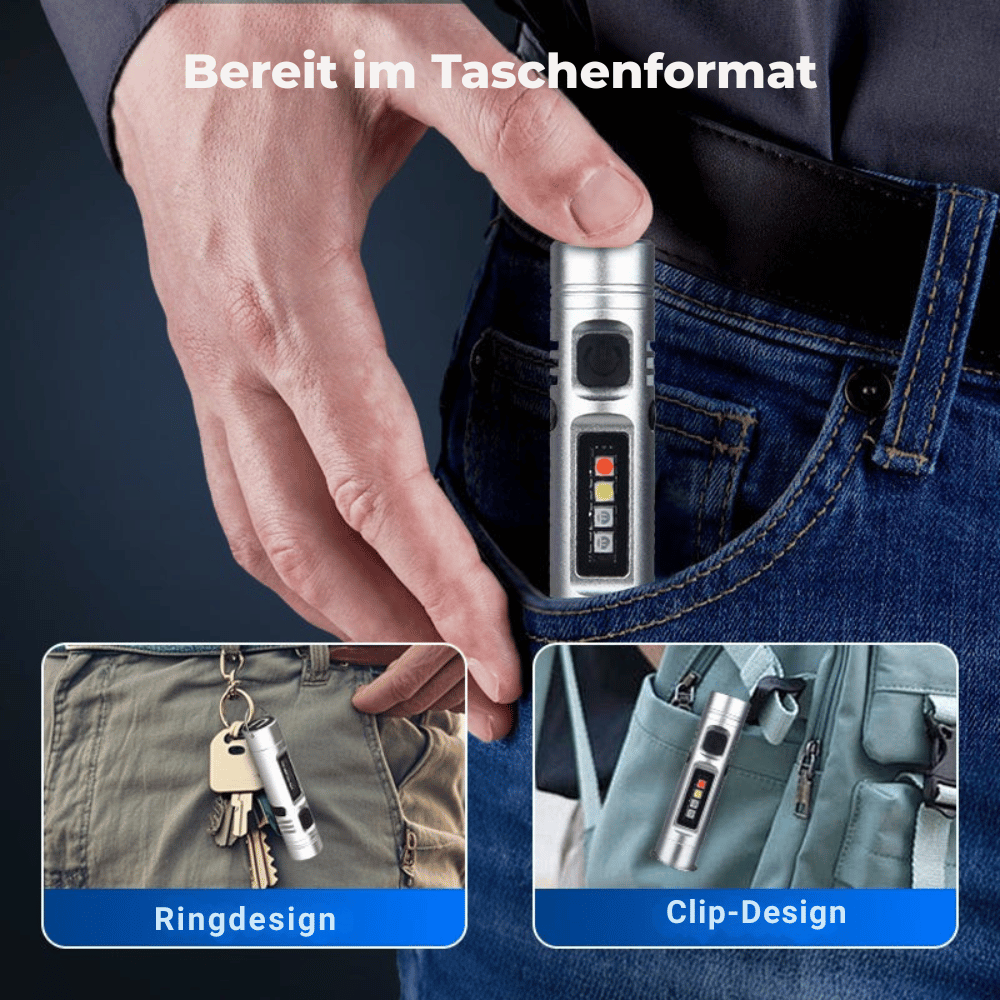 LED Flashlight 5-In-1 500 Lumens USB-C Rechargeable
