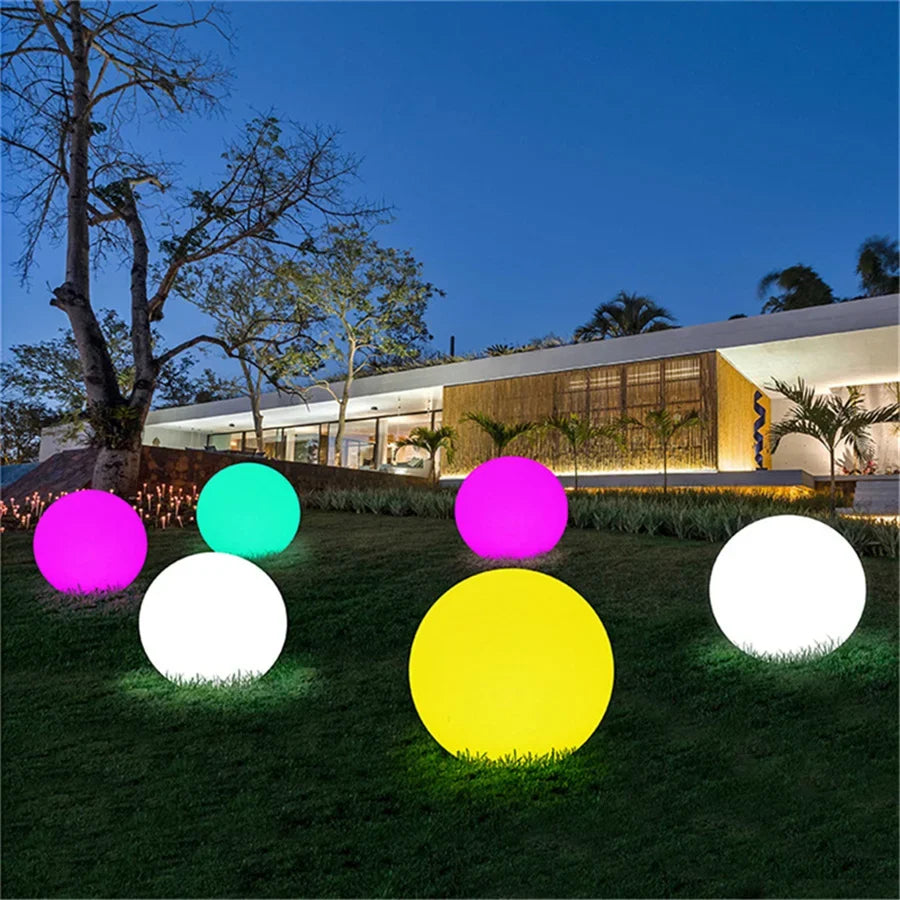LED Globe Light Battery-Powered Remote Control & 16 Colors