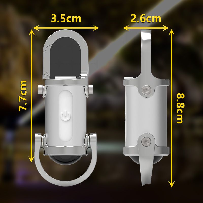 LED Keychain Flashlight 1200 Lumen 1000mAh Power Bank