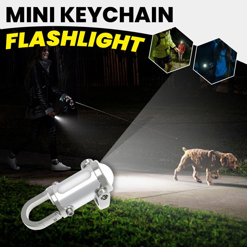 LED Keychain Flashlight 1200 Lumen 1000mAh Power Bank