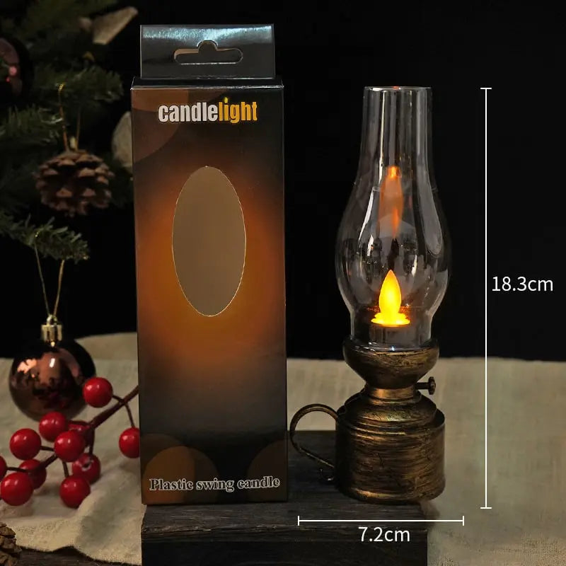 LED Lantern Realistic Flicker Battery-Powered Child-Safe